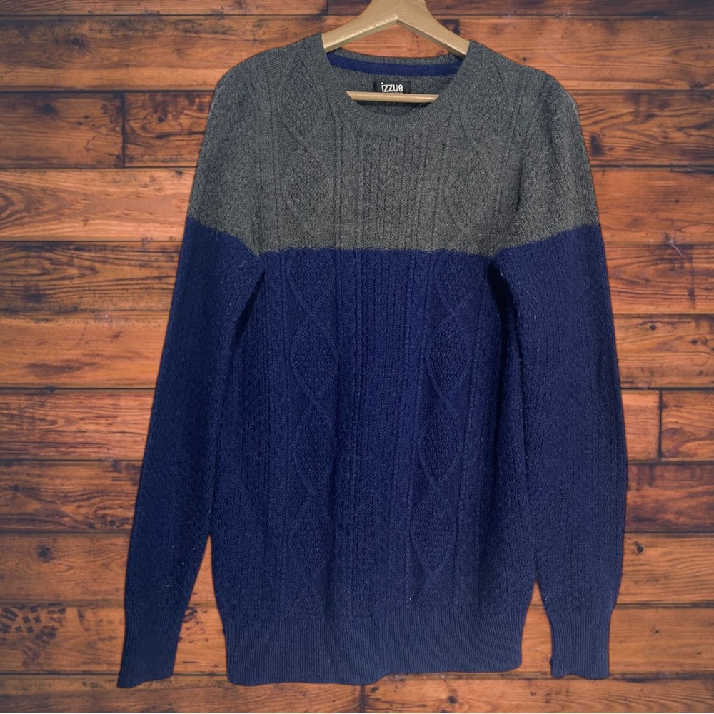 5 for $25🔥Izzue Colorblock Cableknit Sweater Men's‎ Medium